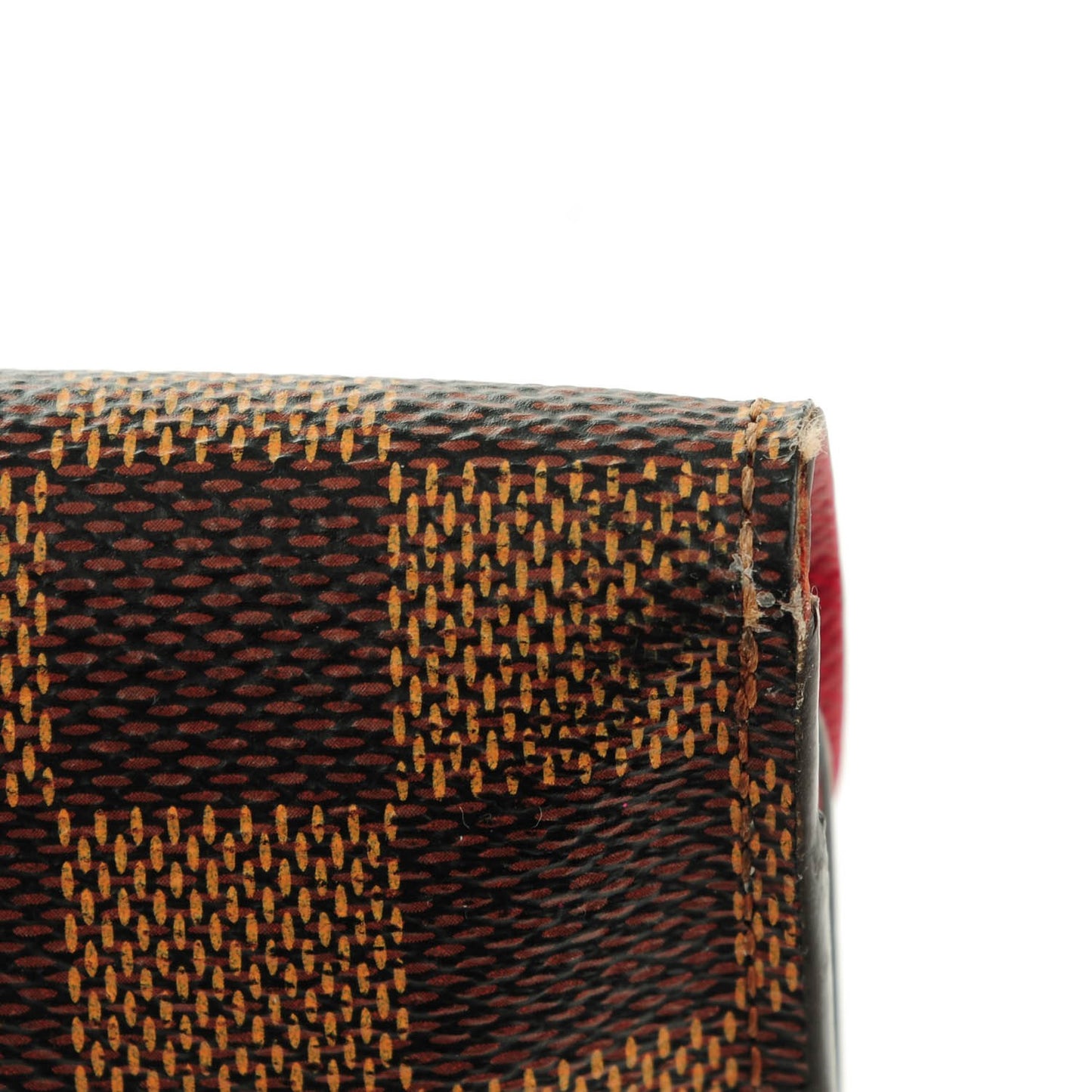 Damier Ebene Josephine Wallet Red