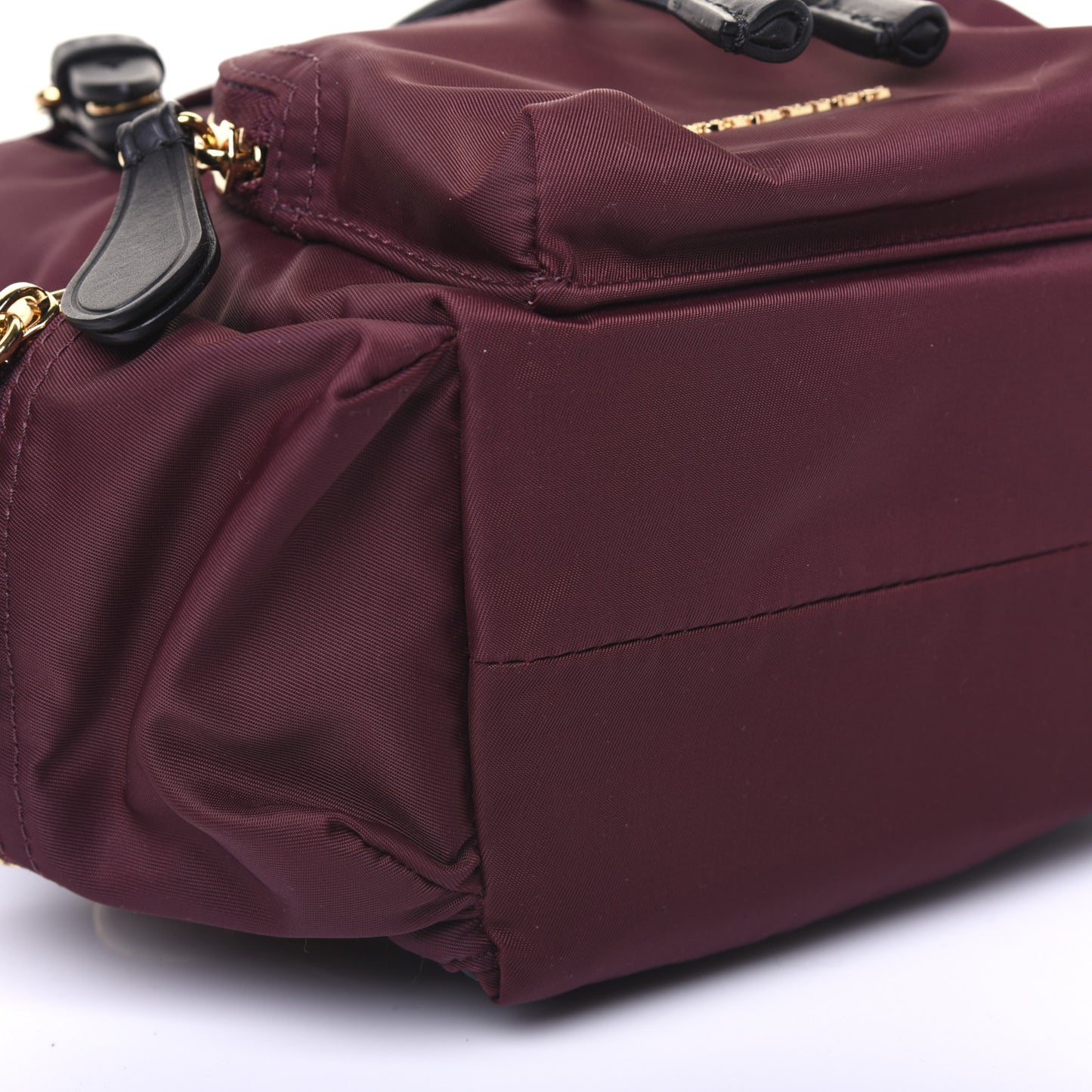 Nylon Small Rucksack Backpack Burgundy Red