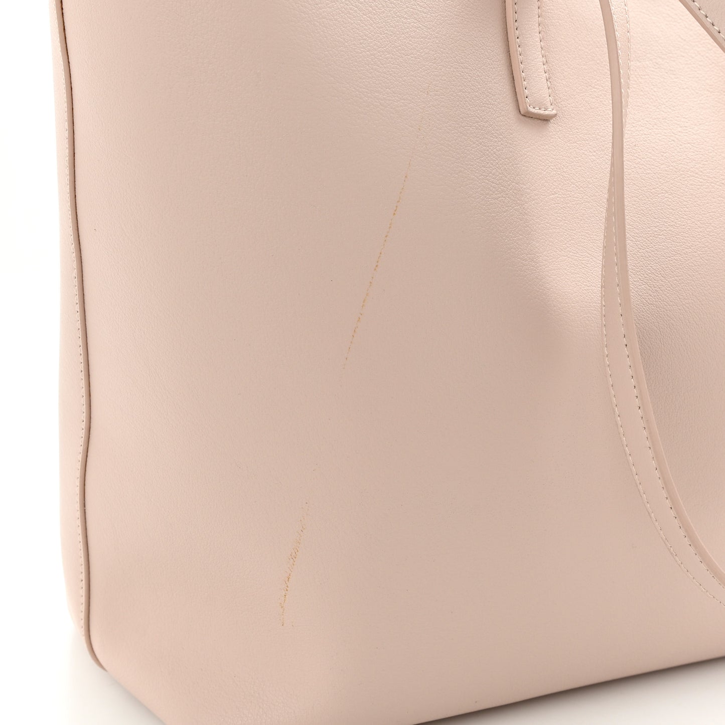 Calfskin Large Shopping Tote Pale Blush