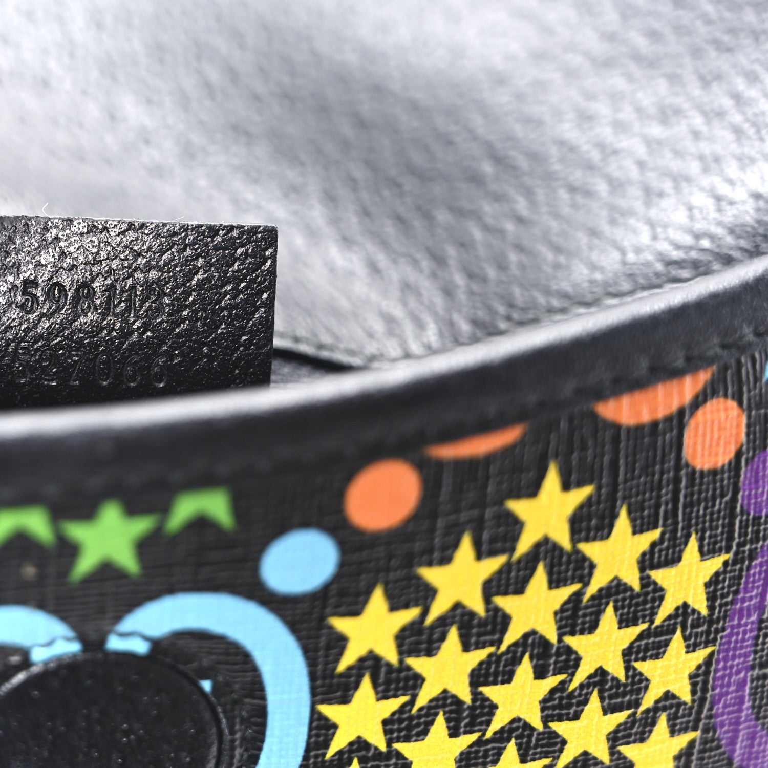 Gucci GG Supreme Monogram Psychedelic Slim Belt Bag Black 7 of 10