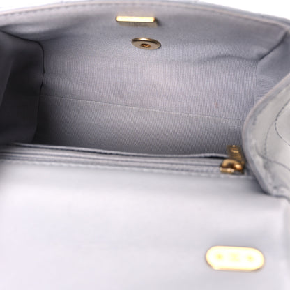 Chanel Lambskin Quilted Mini Flap Light Grey 5 of 10