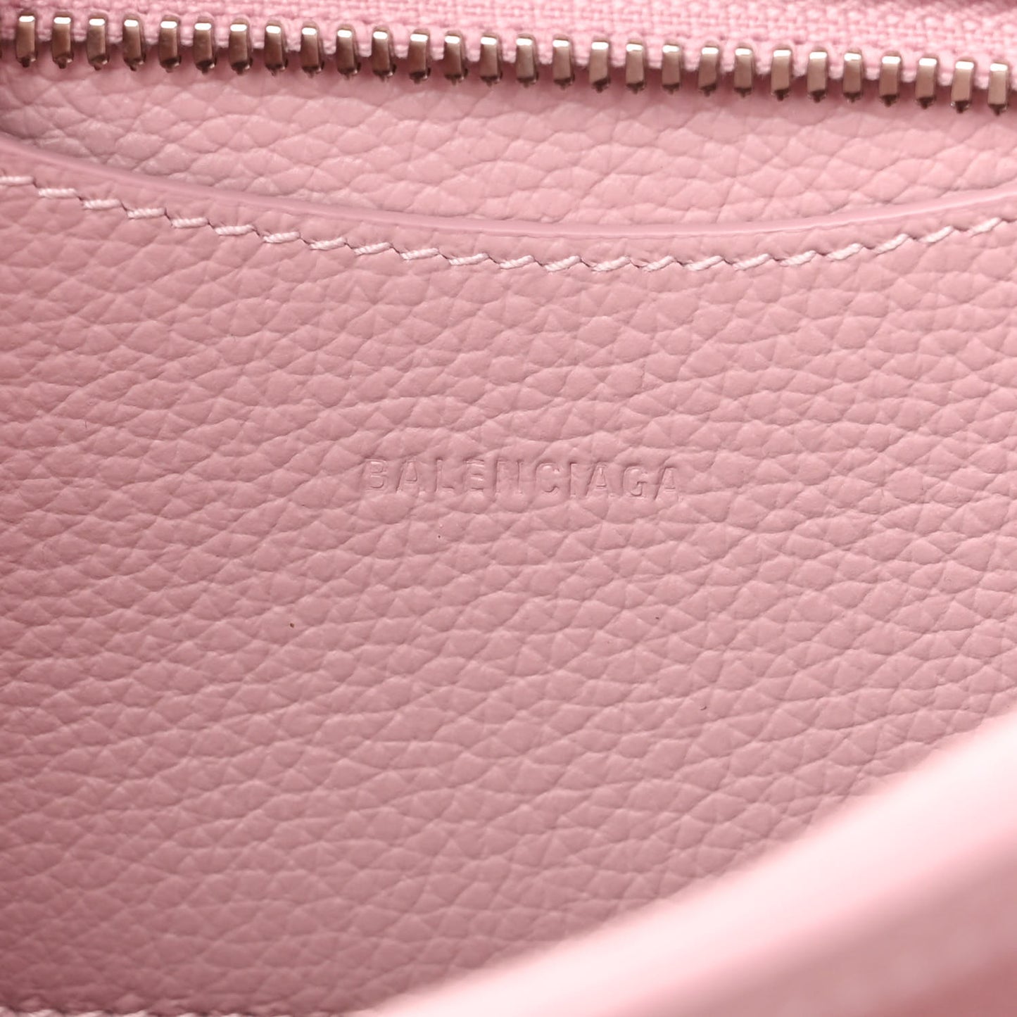 Grained Calfskin Neo Classic Silver Hardware Mini City Powder Pink