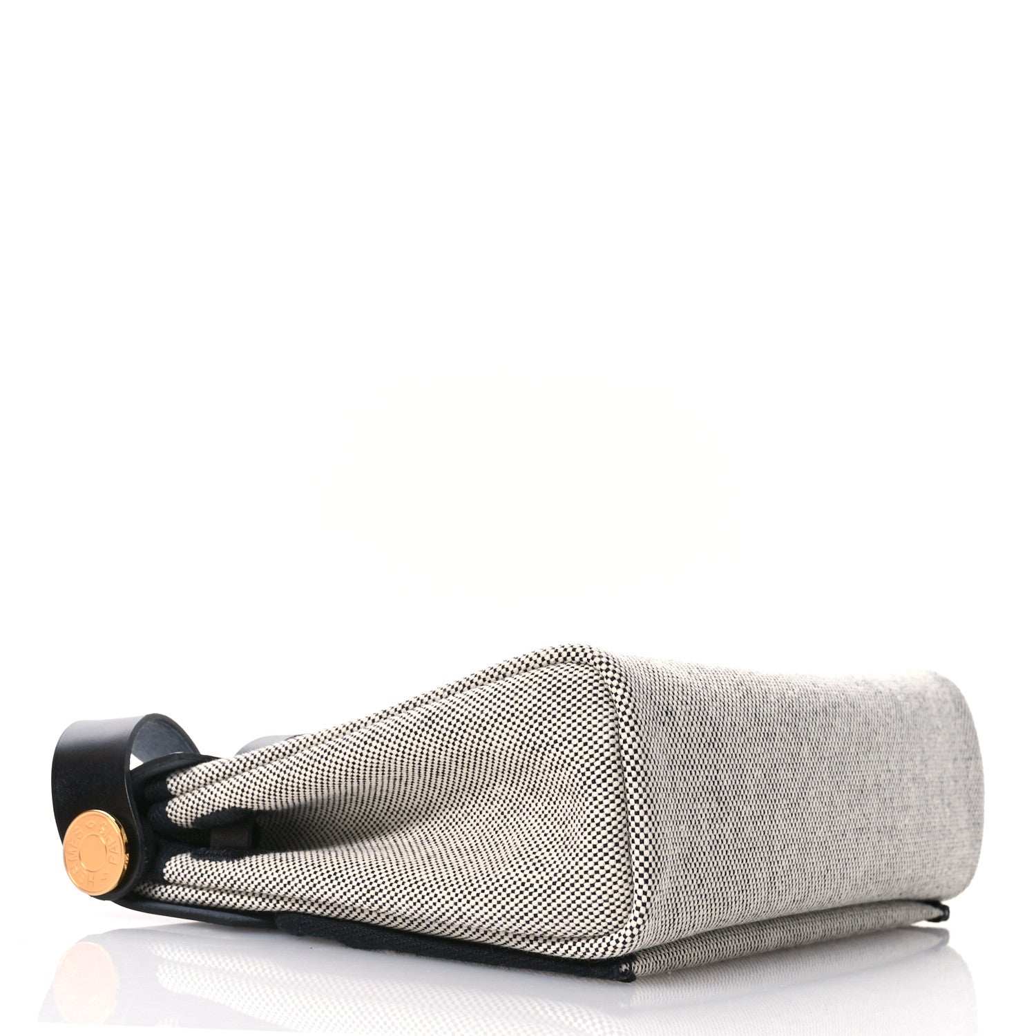 Hermes Military Toile Vache Hunter Herbag Zip Retourne 20 Ecru Black 4 of 11