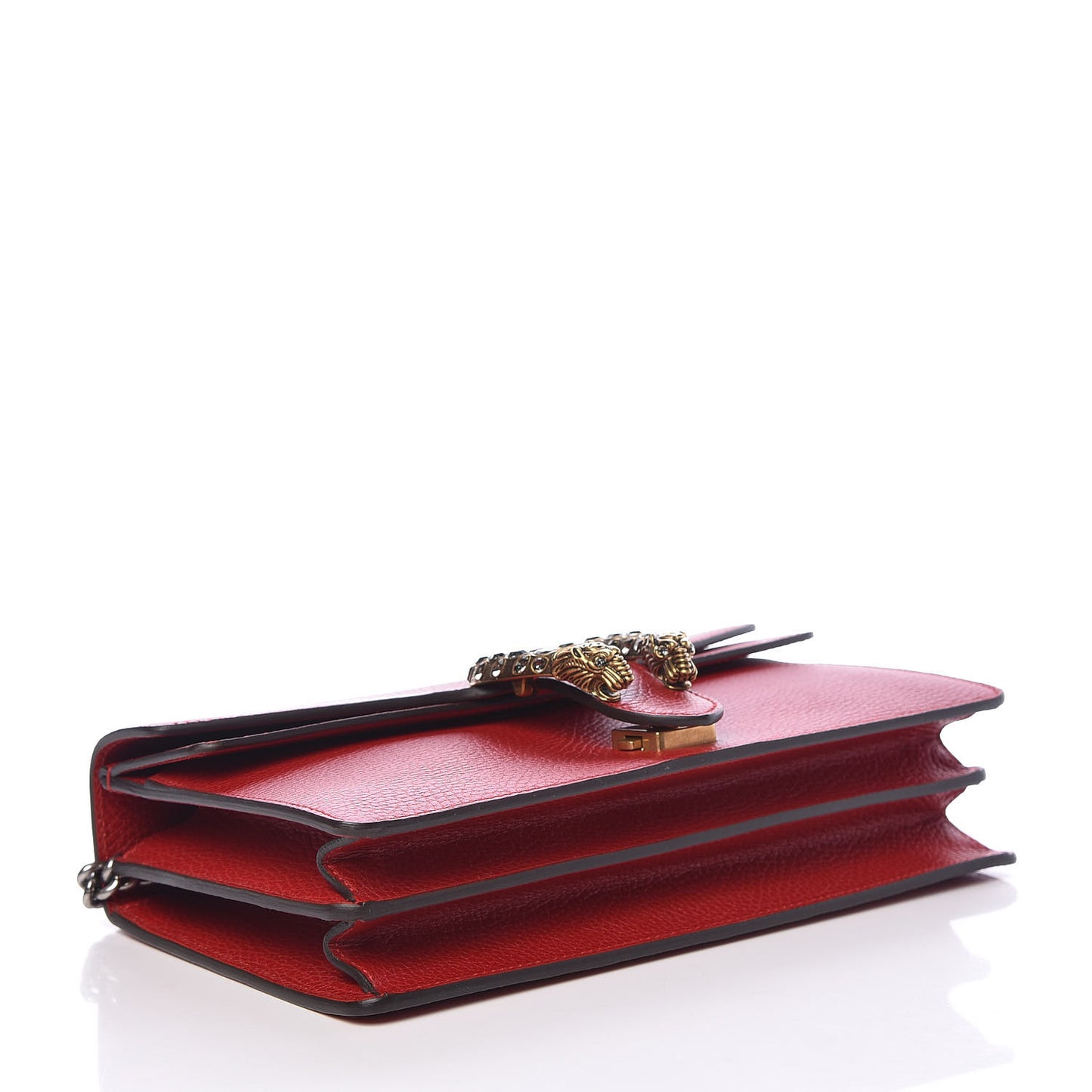 Dollar Calfskin Swarovski Crystal Small Dionysus Shoulder Bag Hibiscus Red