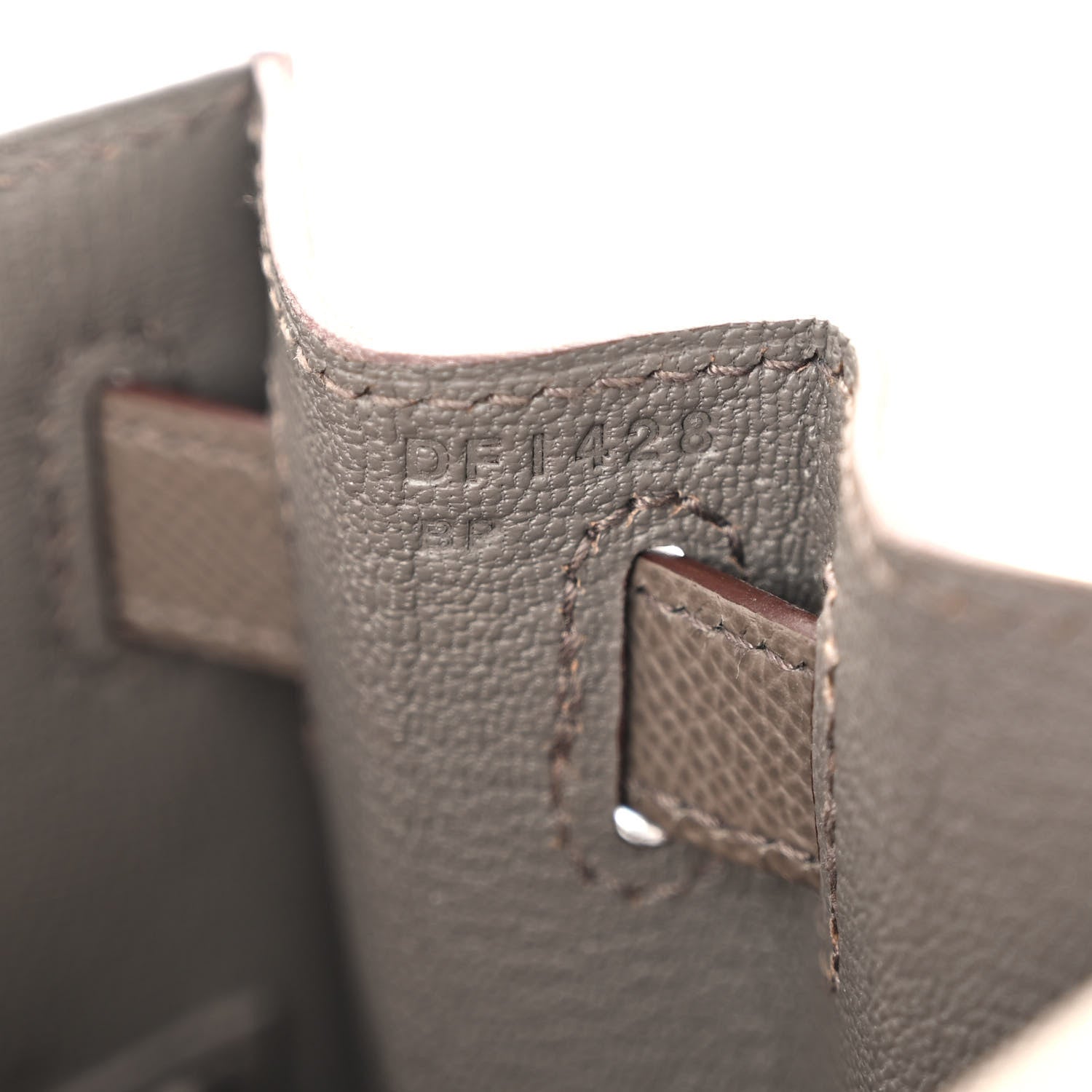 Hermes Epsom Kelly Sellier 28 Etain 7 of 12