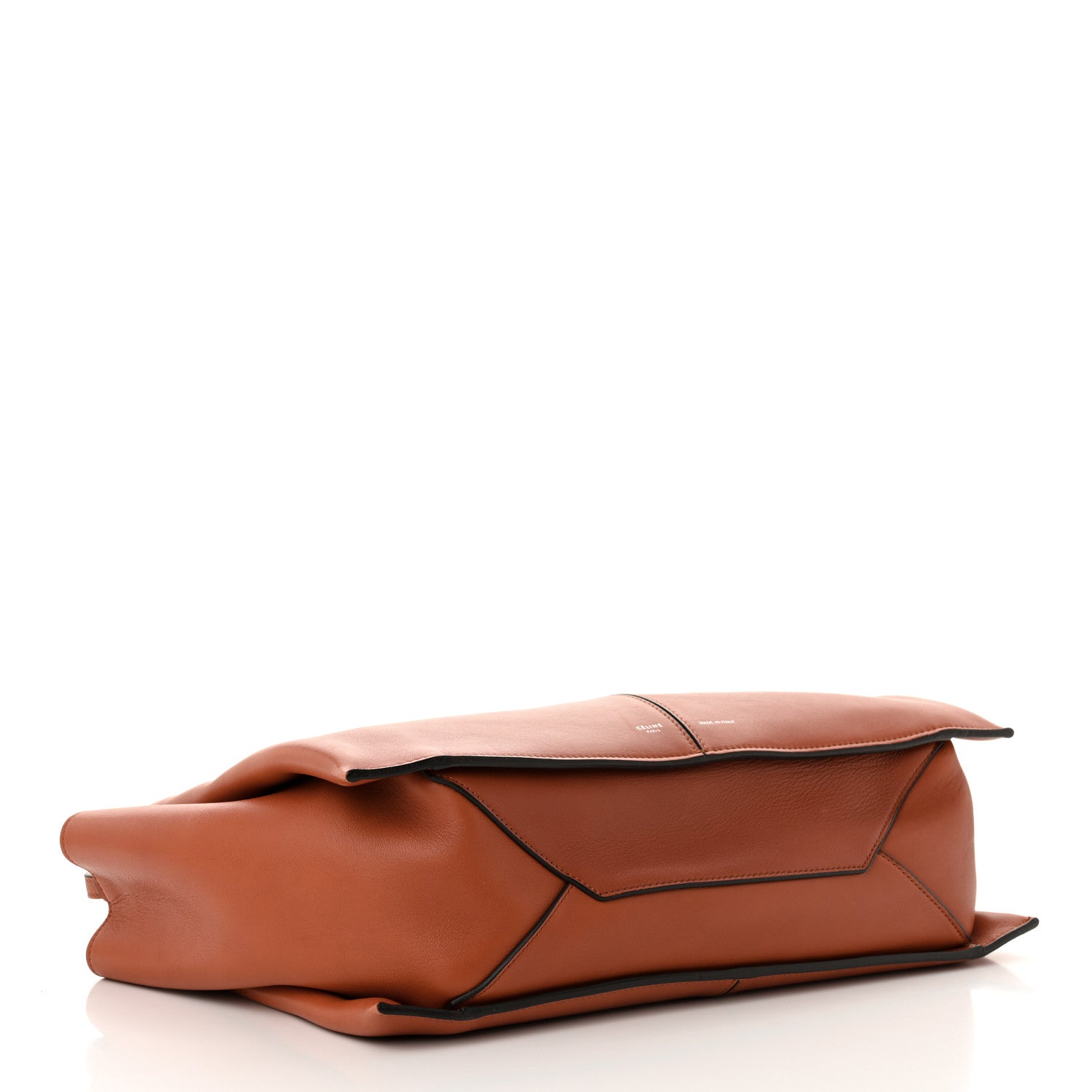 Celine Calfskin Medium Tri-Fold Bag Brick 4 of 15