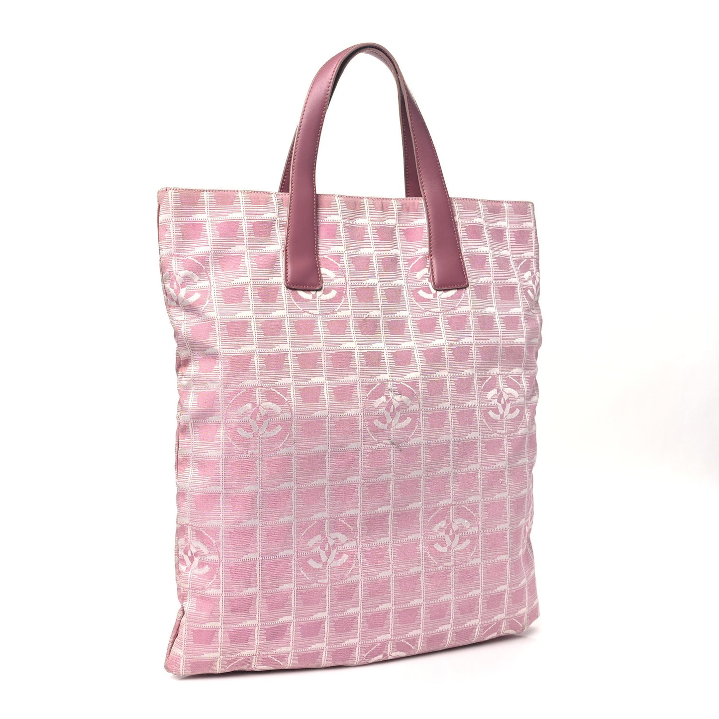 Nylon Large Travel Tote Pink