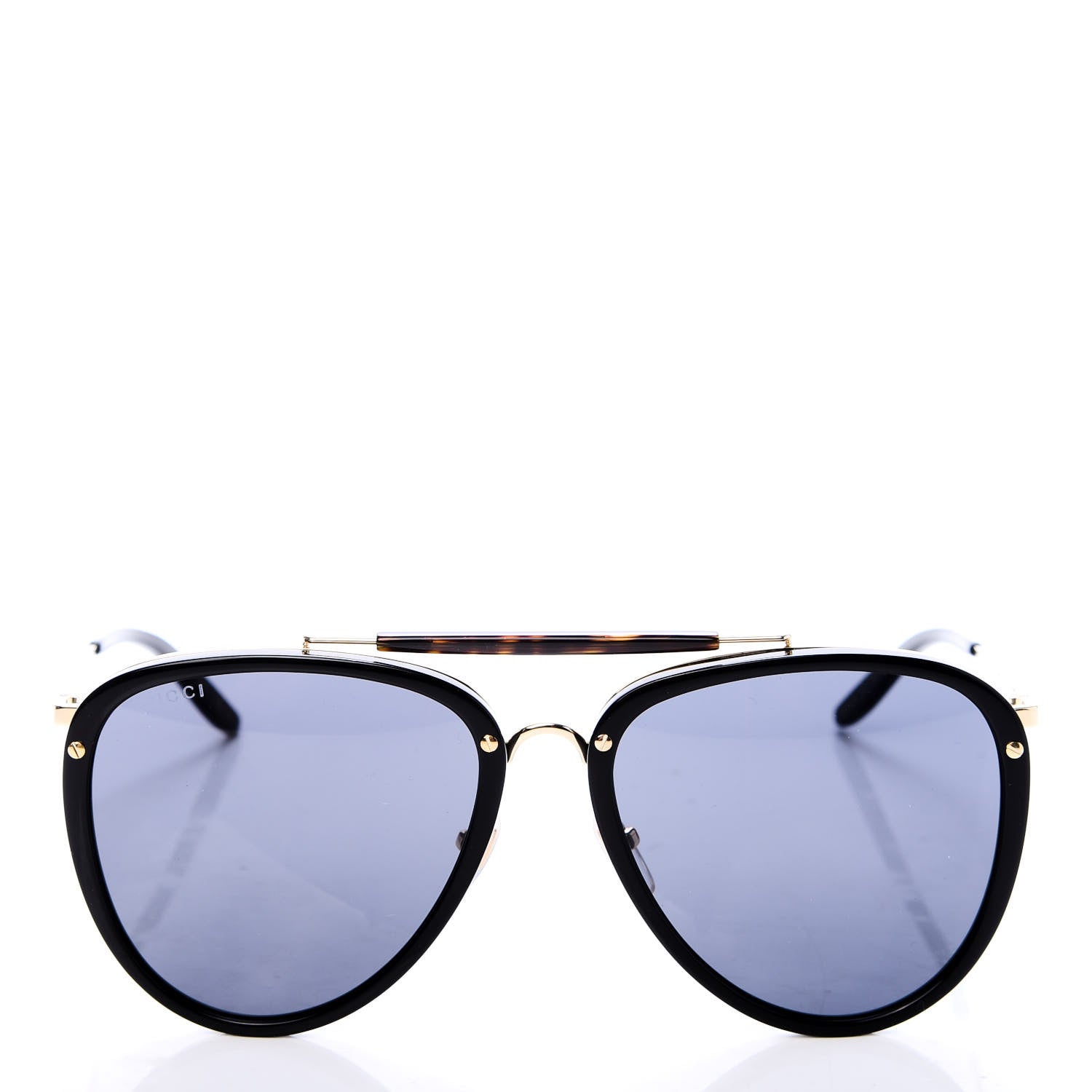 Gucci Aviator Sunglasses GG0672S Black Gold 2 of 8