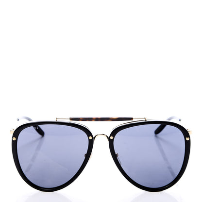Gucci Aviator Sunglasses GG0672S Black Gold 2 of 8