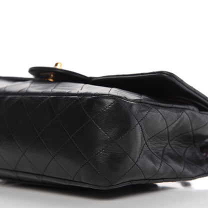 Chanel Lambskin Quilted Medium Double Flap Black 7 of 10