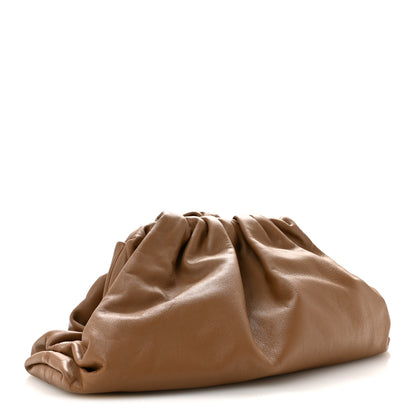 Bottega Veneta Smooth Butter Calf The Pouch Oversized Clutch Teak 3 of 10