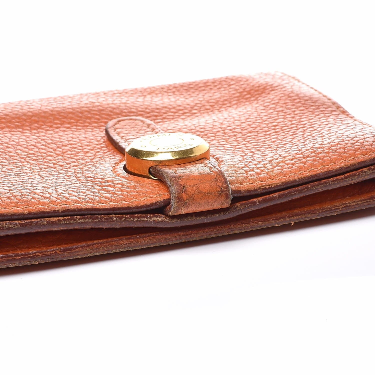 Hermes Togo Dogon Card Case Key Holder Orange 11 of 11