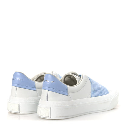 Givenchy Calfskin Band Logo Womens City Sport Sneakers 38 White Blue 5 of 12