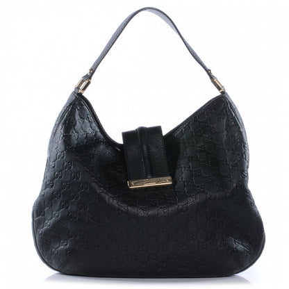 Gucci Guccissima New Ladies Web Hobo Black 1 of 7