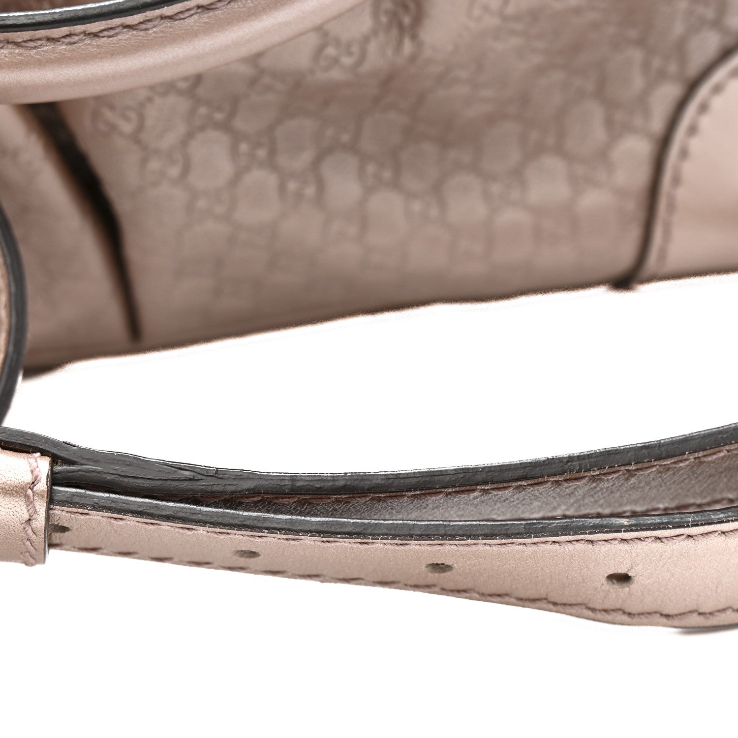 Gucci Metallic Microguccissima Medium Sukey Top Handle Bag Dark Cipria 16 of 17