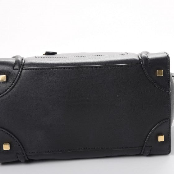 Smooth Calfskin Mini Luggage Black
