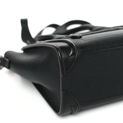 Celine Drummed Calfskin Nano Luggage Black 8 of 9
