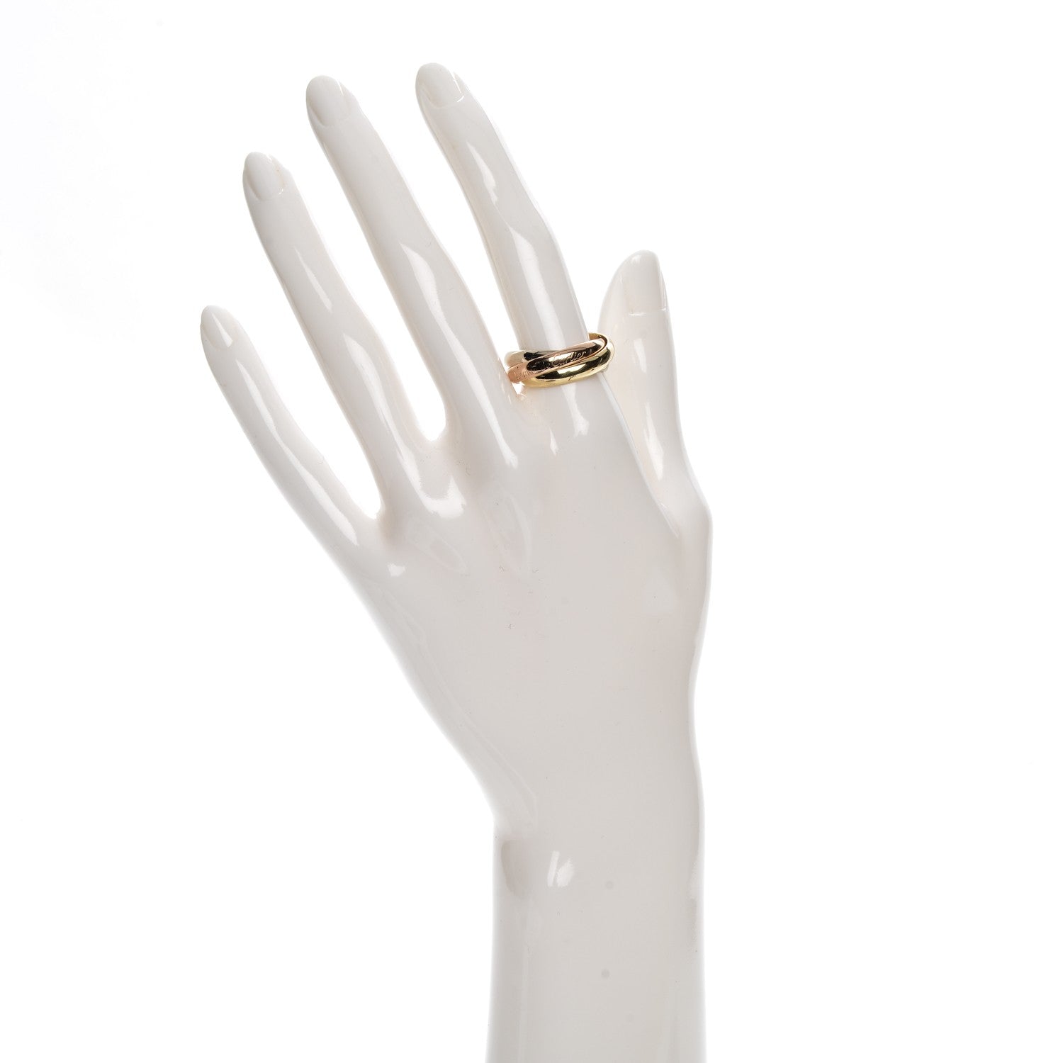 Cartier 18k Pink Yellow White Gold Les Must De Trinity Ring 56 7.50 2 of 6