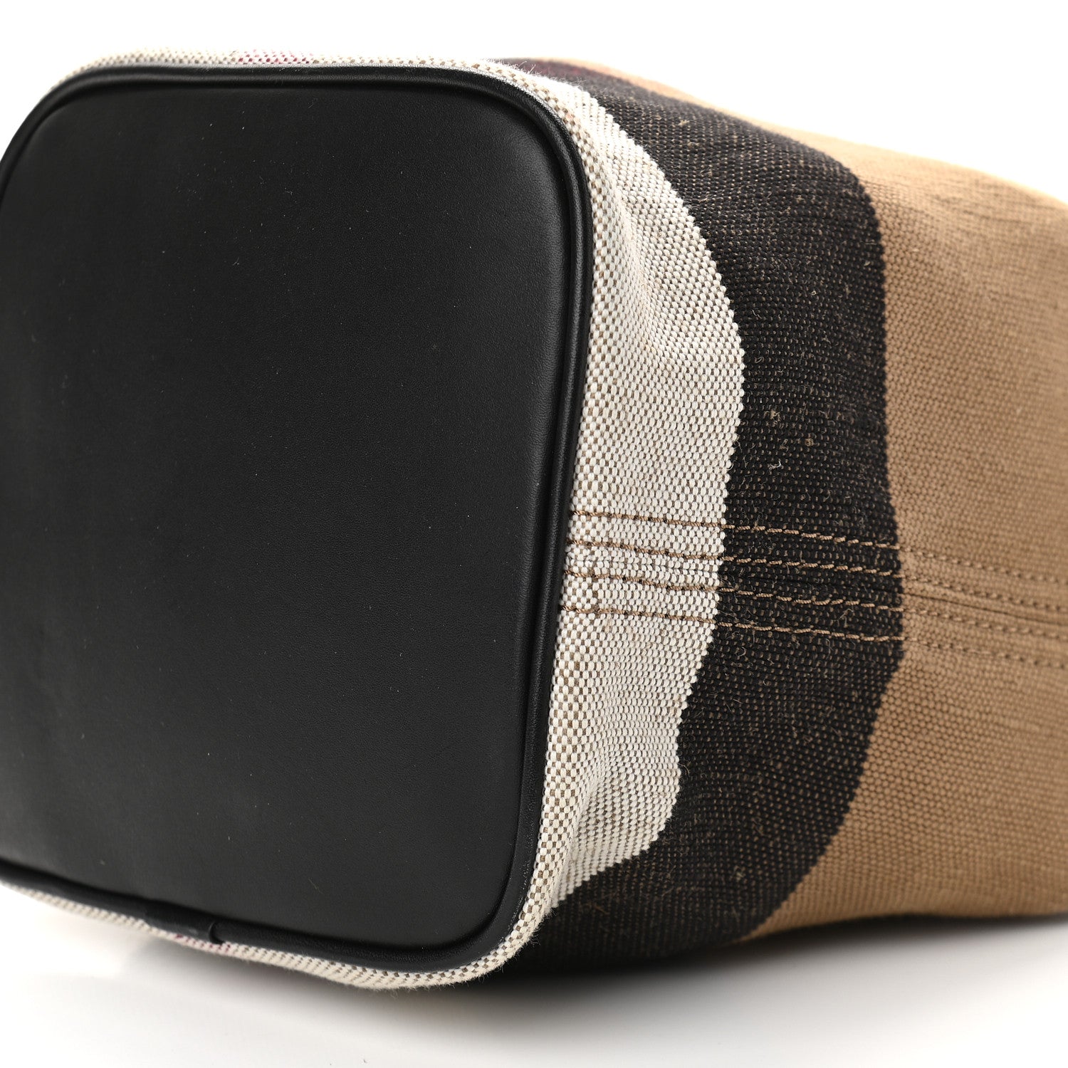 Burberry Canvas Mega Check Mini Ashby Tassel Crossbody Black 11 of 11