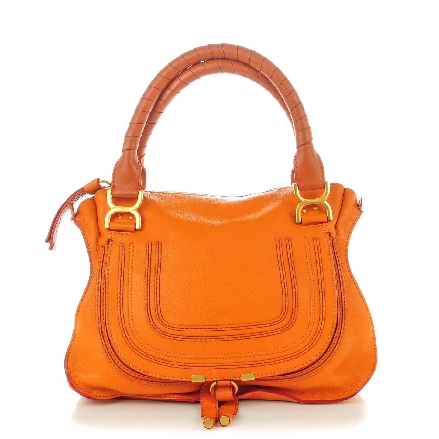 Calfskin Medium Marcie Satchel Indian Summer