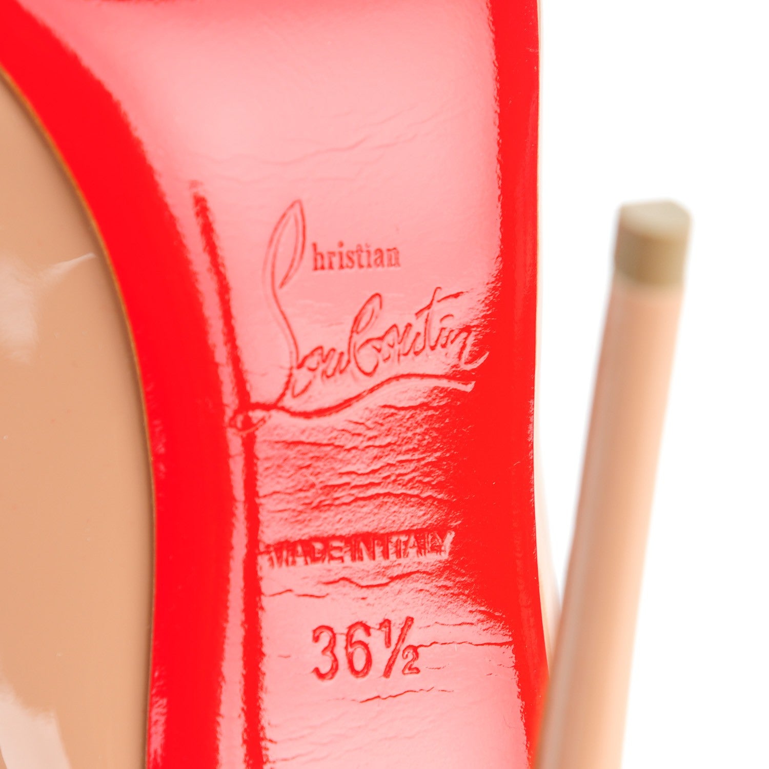 Christian Louboutin Patent So Kate 120 Pumps 36.5 Nude 7 of 8