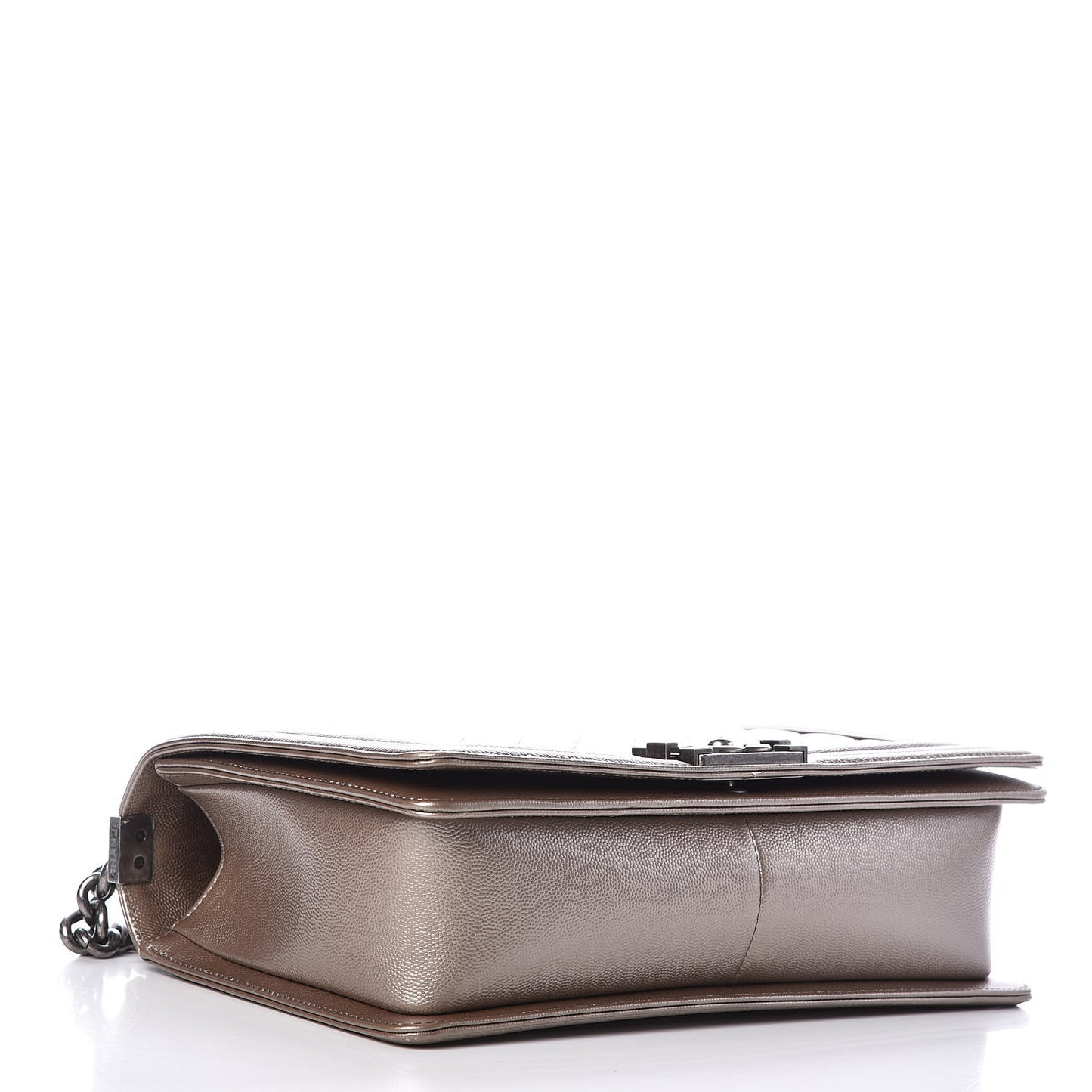 Metallic Caviar Quilted New Medium Boy Flap Copper