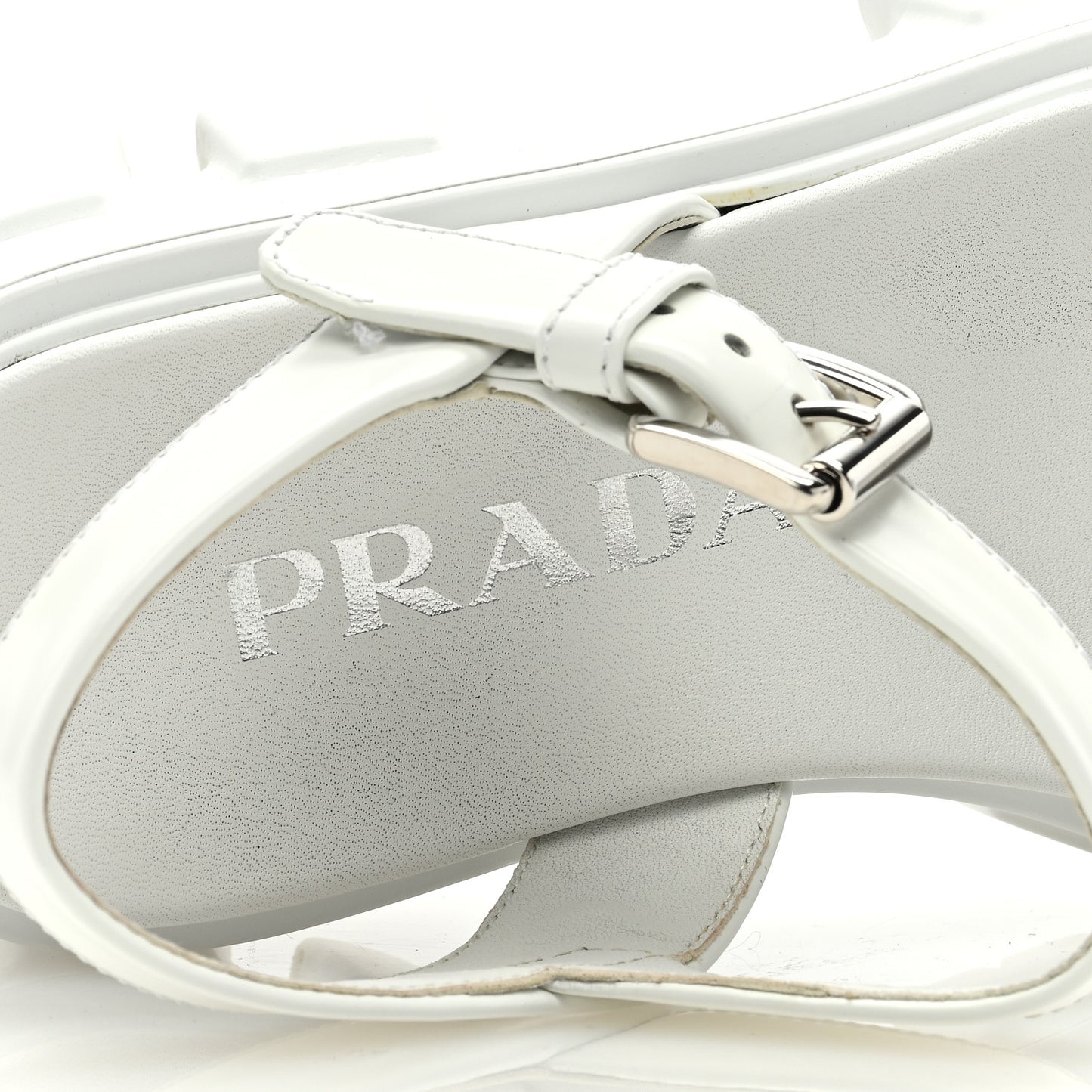 Spazzolato Monolith 55mm Sandals 35 White