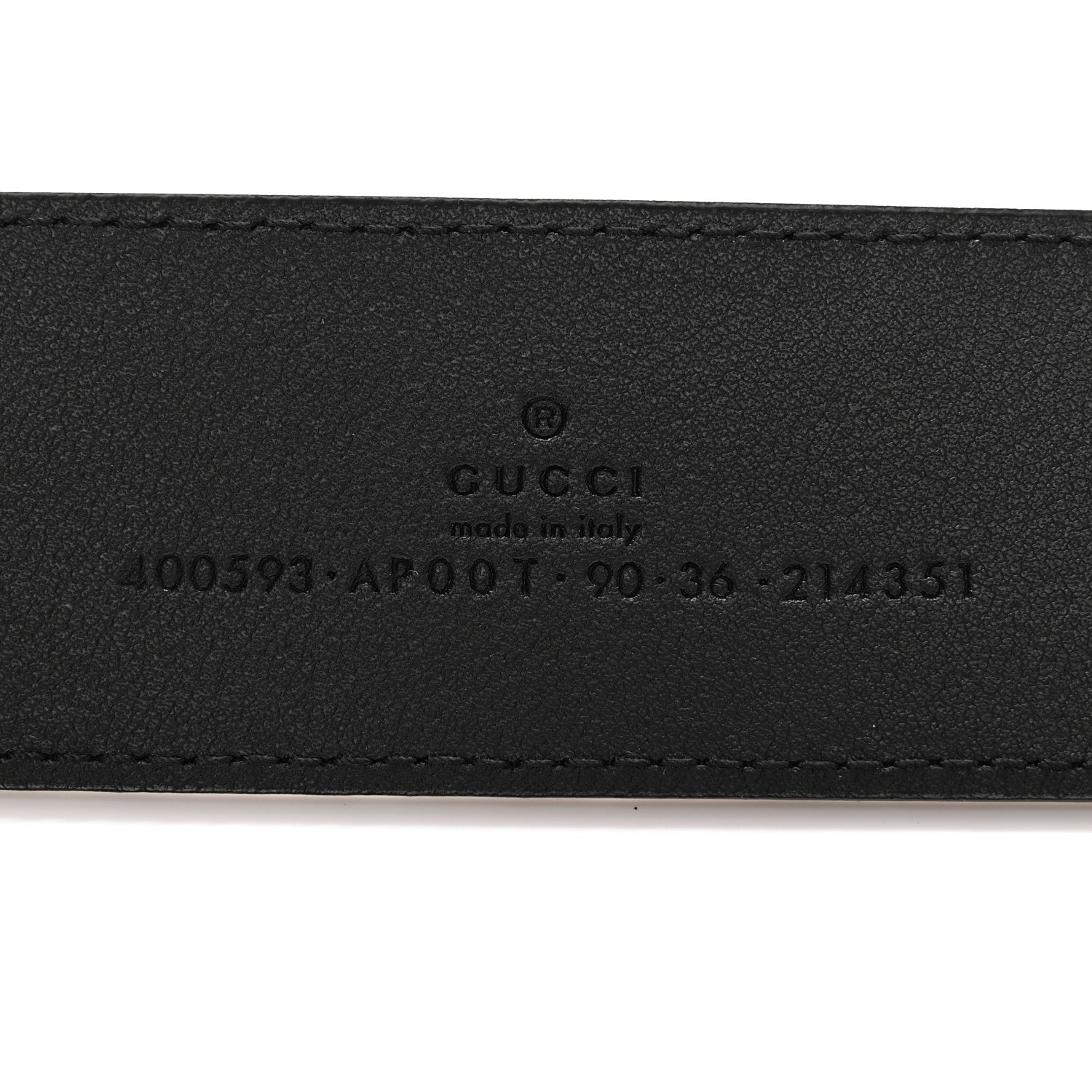 Gucci Calfskin Double G 40mm Belt 90 36 Black 5 of 9