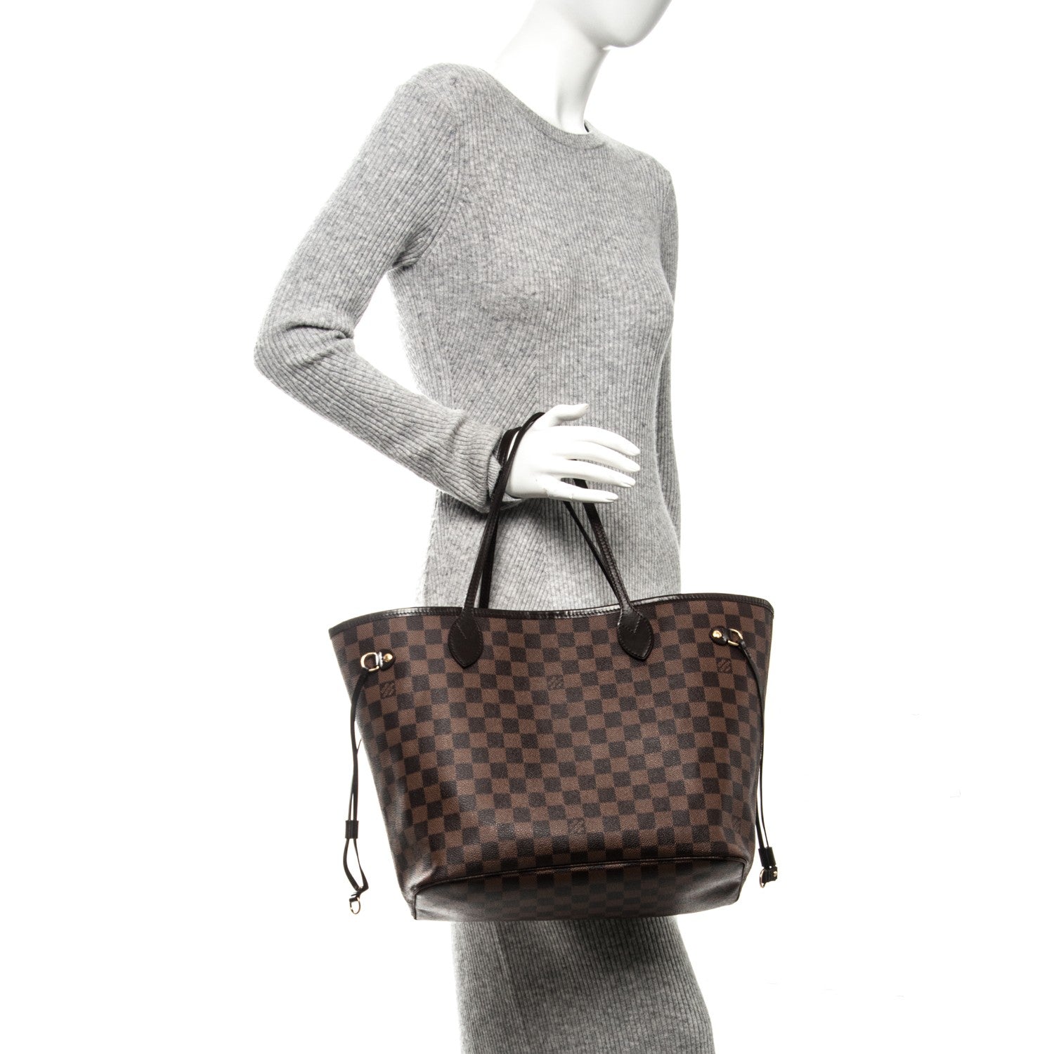 Louis Vuitton Damier Ebene Neverfull MM 2 of 10