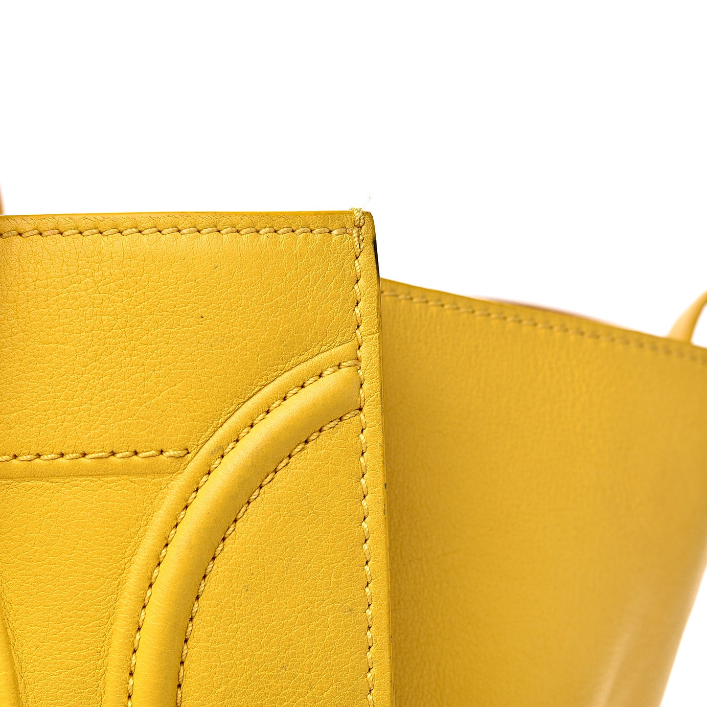 Supple Calfskin Medium Phantom Luggage Yellow