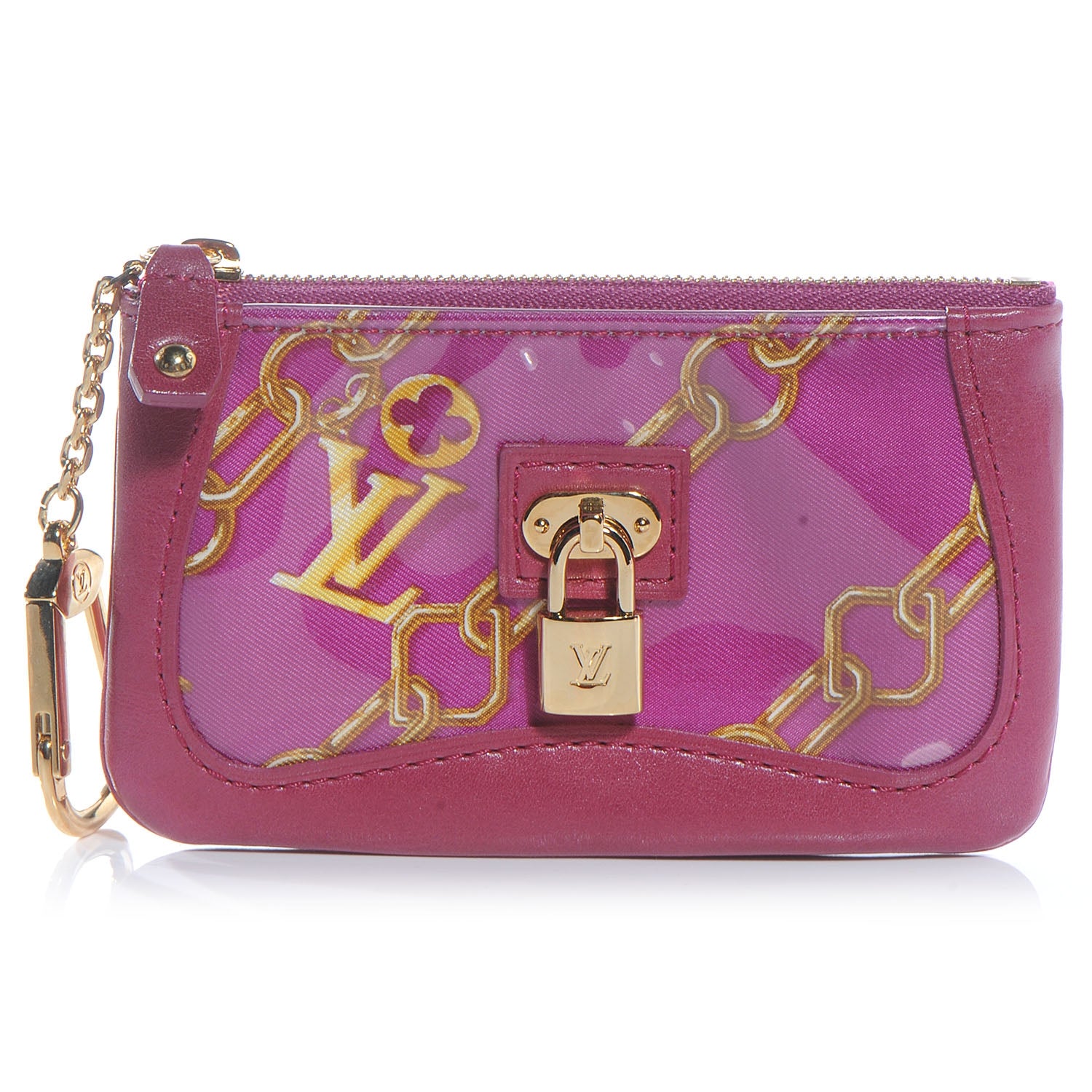 Louis Vuitton Monogram Charms Key Pouch Fuchsia 1 of 7