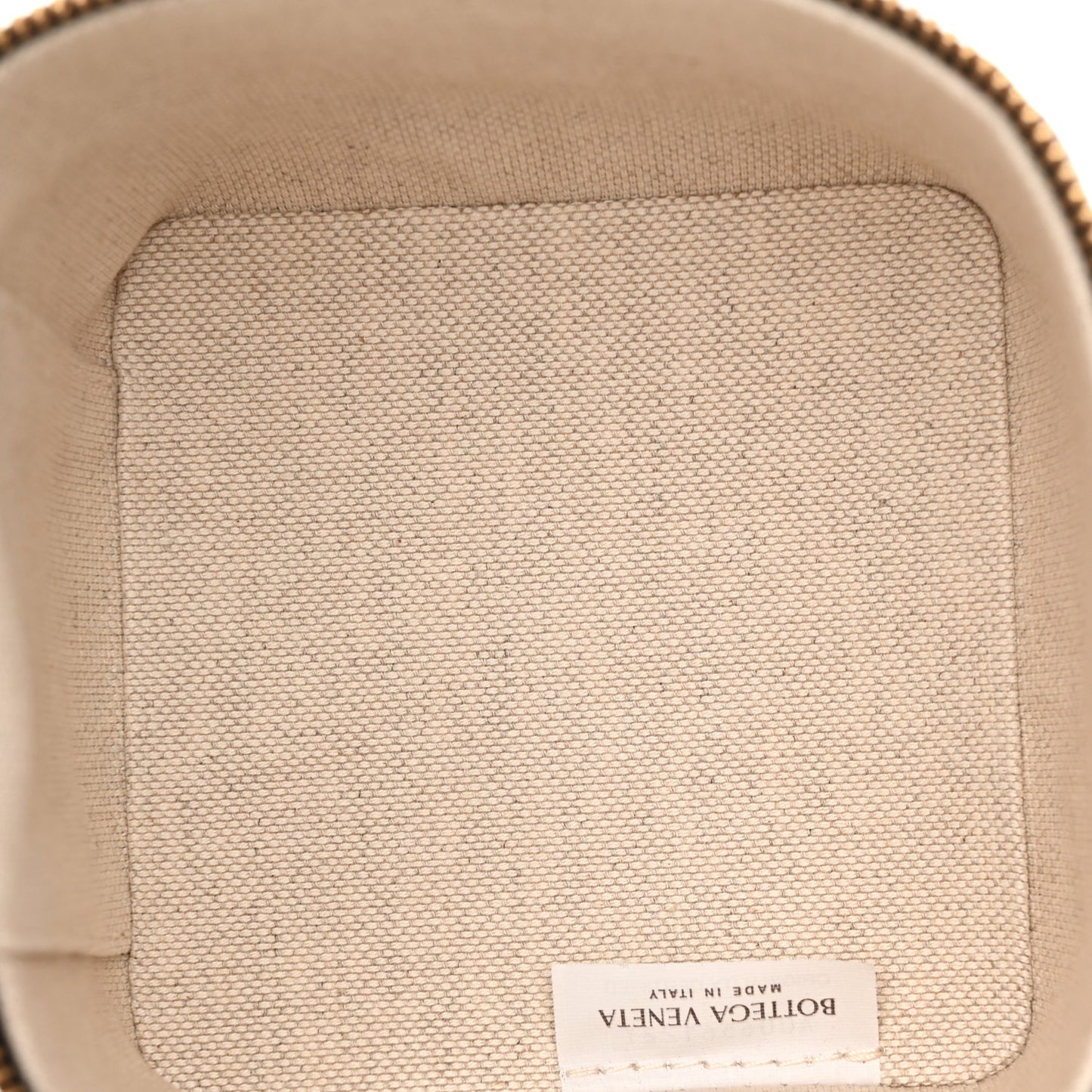 Nappa Intrecciato North South Vanity Case Black