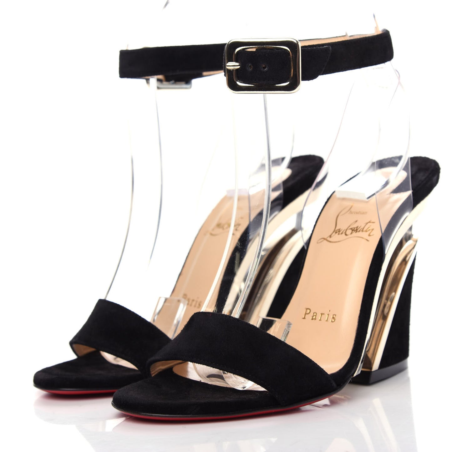 Veau Velours PVC Levitallo 100 Sandals 35 Black