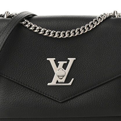 Louis Vuitton Soft Calfskin My Lockme Chain Bag BB Black 7 of 10