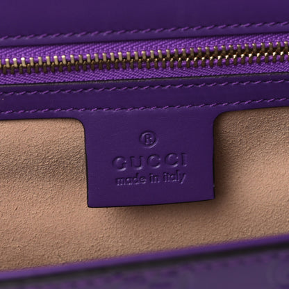 Gucci Guccissima Medium Padlock Shoulder Bag Purple 6 of 9