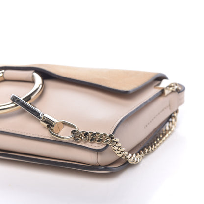 Chloe Suede Calfskin Small Faye Shoulder Bag Cement Pink 8 of 12