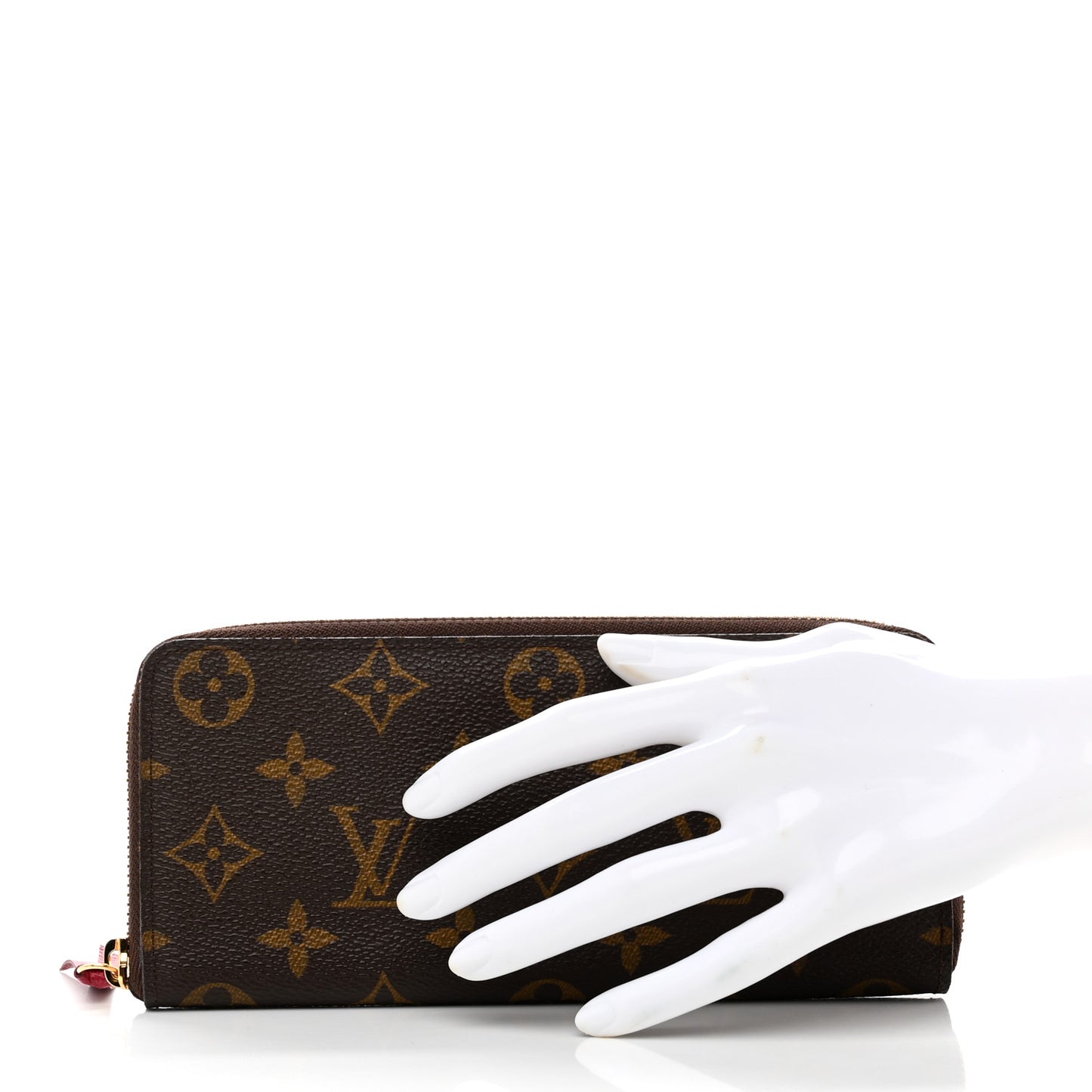 Monogram Clemence Wallet Fuchsia