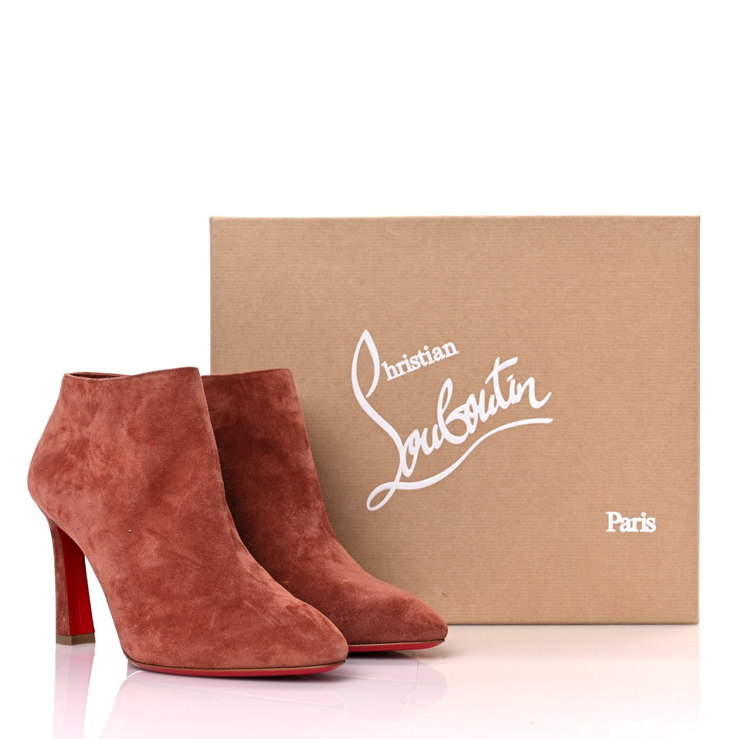 Veau Velours Eleonor 85 Ankle Boots 38 Ecorce