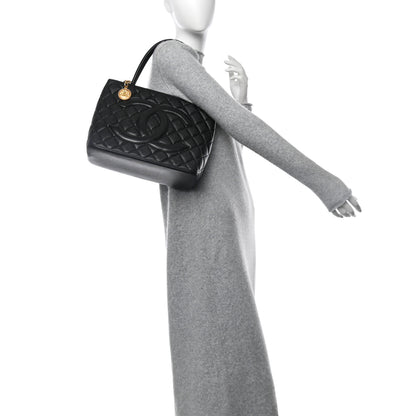 Chanel Caviar Quilted Medallion Tote Black 2 of 10