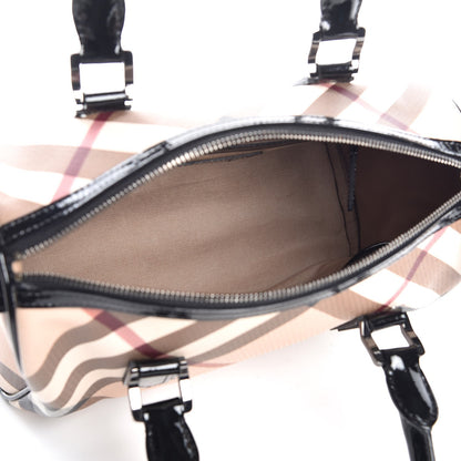 Burberry Supernova Check Patent Small Chester Bowling Bag 5 of 10