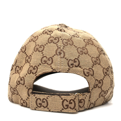 Gucci Monogram Textured Dollar Calfskin Zeno Baseball Hat M Beige 5 of 9