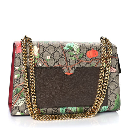 Gucci GG Supreme Monogram Tian Medium Padlock Shoulder Bag Beige Multicolor New Acero 3 of 12