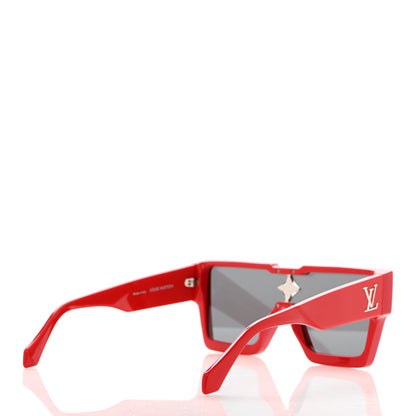 Louis Vuitton Acetate Swarovski Crystal Cyclone Sunglasses Z1578W Red 4 of 8
