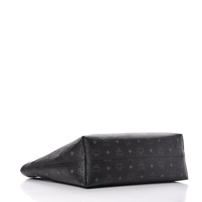 MCM Visetos Medium Anya Shopper Tote Black 4 of 14