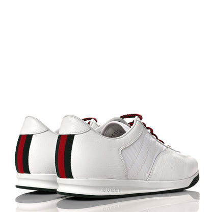 Gucci Calfskin Nylon Mens Low Top Sneaker 8.5 White 4 of 8