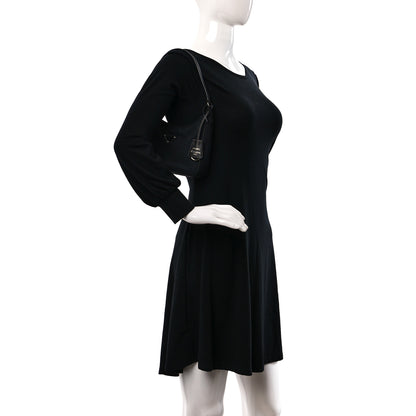 Prada Tessuto Nylon Saffiano Mini Re-Edition 2005 Bag Black 2 of 9