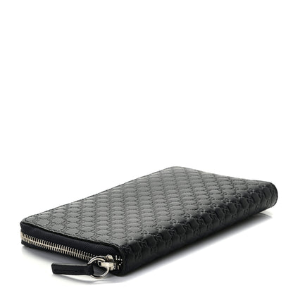 Gucci Microguccissima Large Zip Around Organizer Wallet Blue 4 of 7