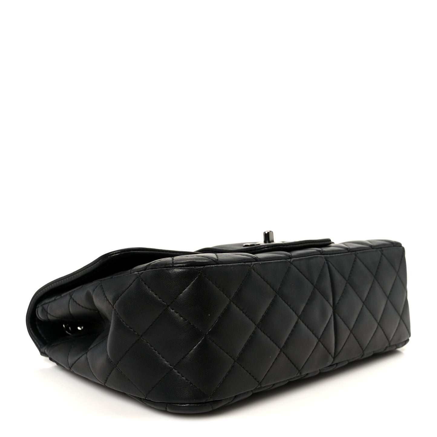 Lambskin Quilted Elementary Chic Flap Black