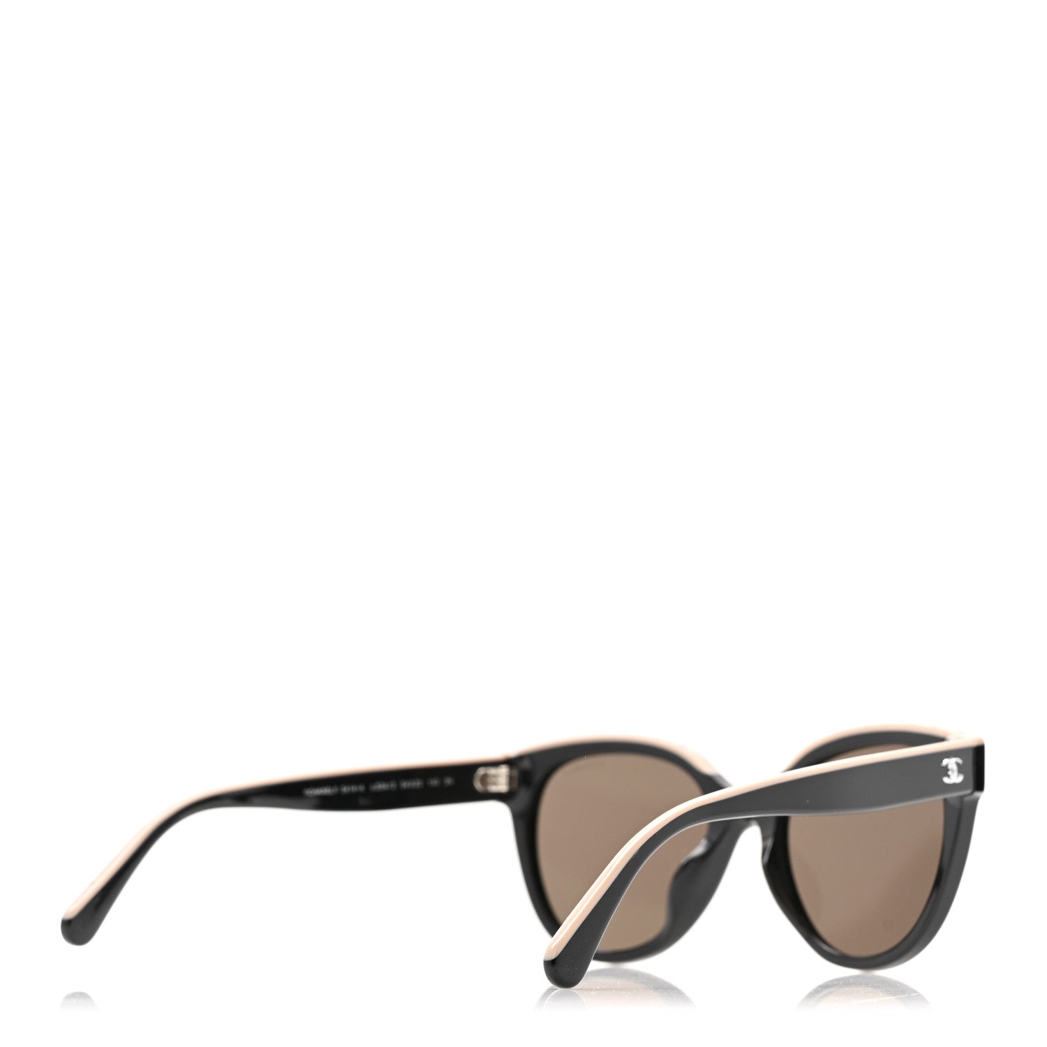 Chanel Acetate CC Butterfly Sunglasses 5414 Black Beige 4 of 8