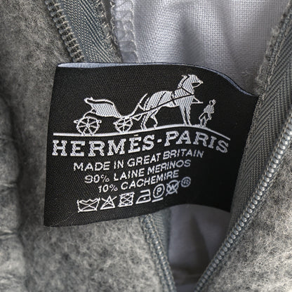 Hermes Wool Cashmere Avalon III Pillow PM Ecru Gris Clair 3 of 5